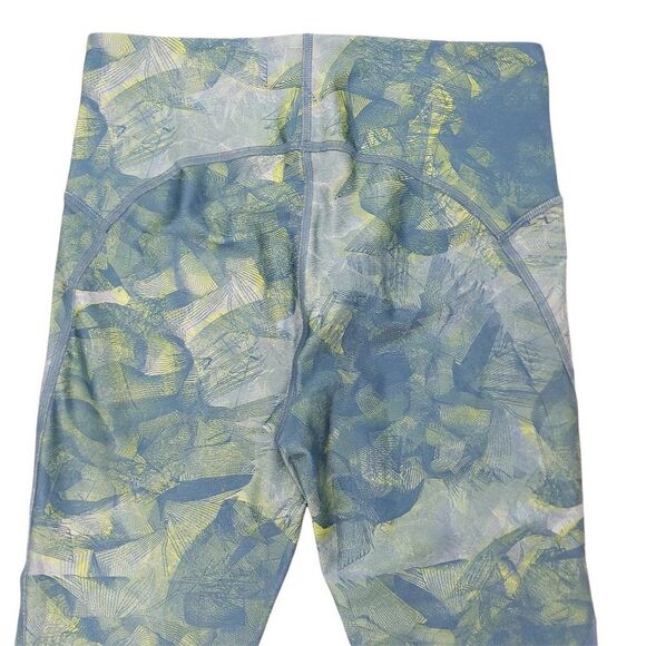 Under Armour Heatgear Compression Capri Leggings Womens Medium Green Blue Gym - Picture 4 of 10